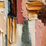 Blush Pink & Sage Green Hand-Painted 3D Textured Oil Painting, Abstract Color Block Wall Art #EIPL629Z