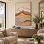 Neutral Textured Mountain Wall Art, Beige & Terracotta Abstract Landscape Painting #GZSNCMBM