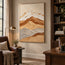 Neutral Textured Mountain Wall Art, Beige & Terracotta Abstract Landscape Painting #GZSNCMBM