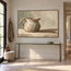 Beige Hand-Painted Pitcher Painting with a Long Side Shadow #5IOV2100