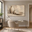 Beige Hand-Painted Still Life Painting, Two Vases and a Bowl #ORM3DBBW