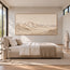 Cream Hand-Painted Mountain Painting, Open Panoramic Range #ALB5UQAD