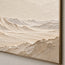 Cream Hand-Painted Mountain Painting, Open Panoramic Range #ALB5UQAD