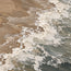 Sand Sage Hand-Painted Shoreline Painting, Diagonal Surf #84UH8QXY