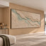 Beige Sage Hand-Painted 3D Textured Oil Painting, Layered Waves Wall Art #HXW5SFGP