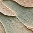 Beige Sage Hand-Painted 3D Textured Oil Painting, Layered Waves Wall Art #HXW5SFGP