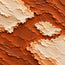 Rust Orange Hand-Painted Abstract Painting, Cream Floating Forms #GCFVQQ30