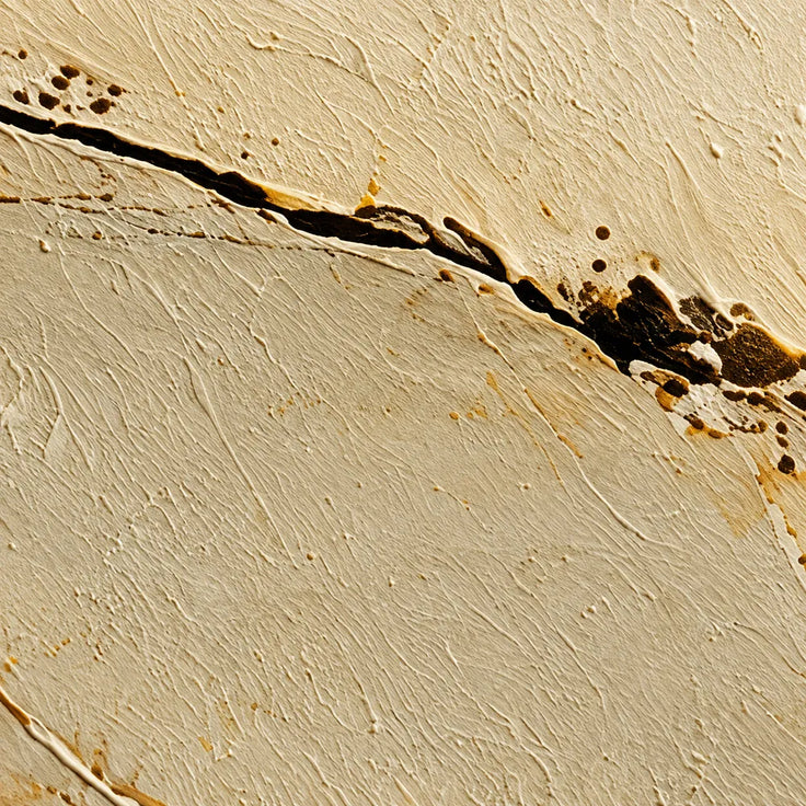 Sand Hand-Painted 3D Textured Oil Painting, Diagonal Seam Wall Art #Z0LT2IGD