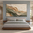 Ivory & Olive Hand-Painted 3D Textured Oil Painting, Layered Abstract Wall Art #AKT5BSSD