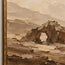 Brown Hand-Painted Rock Arch Painting, Two Desert Openings #BD35HJED