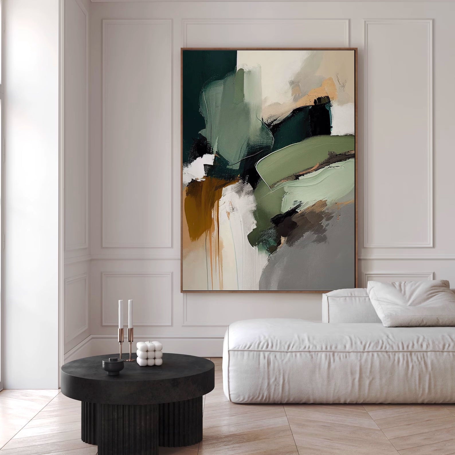 Minimalist Earth Tone Abstract Wall Art#WA126