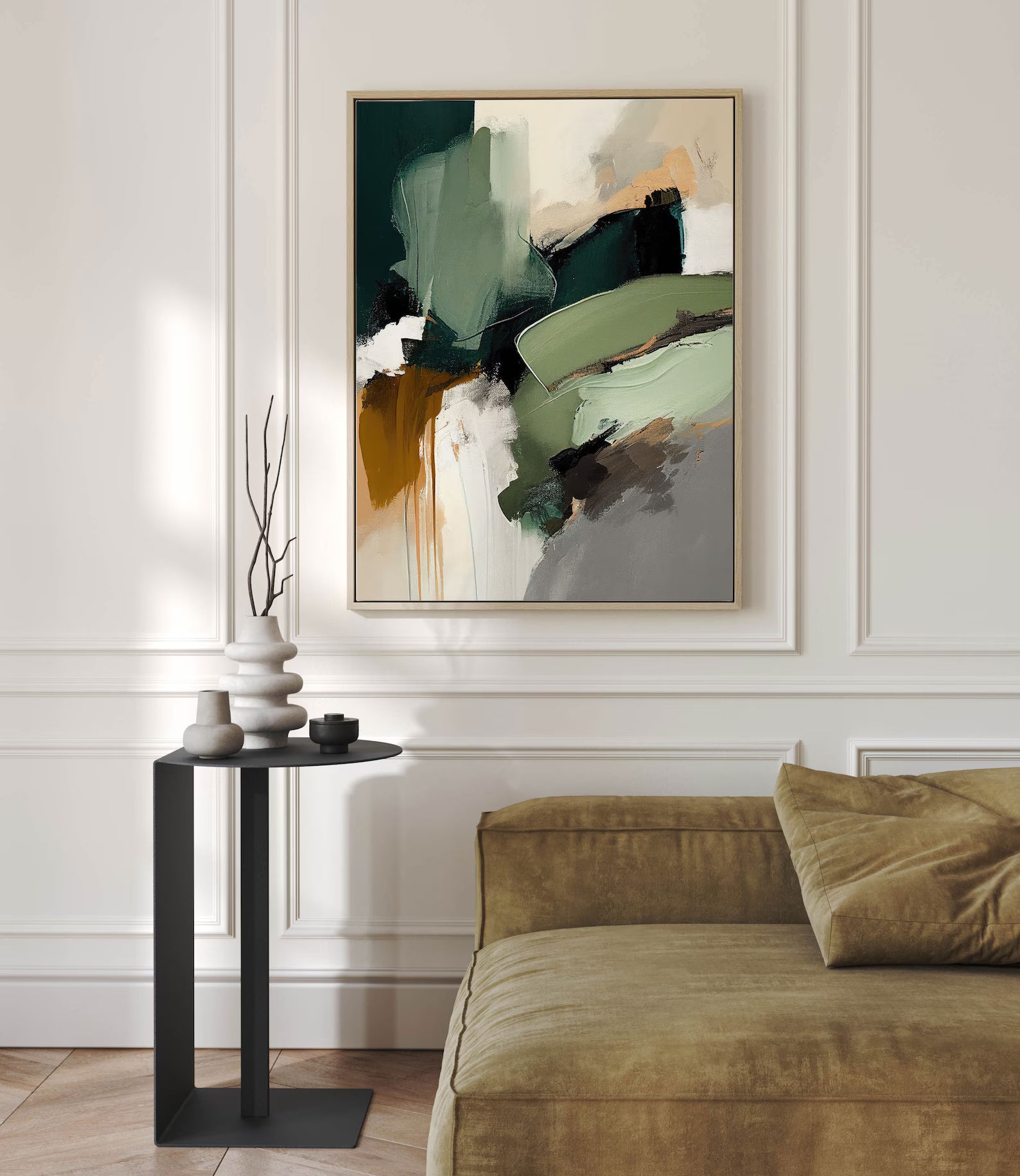 Minimalist Earth Tone Abstract Wall Art#WA126