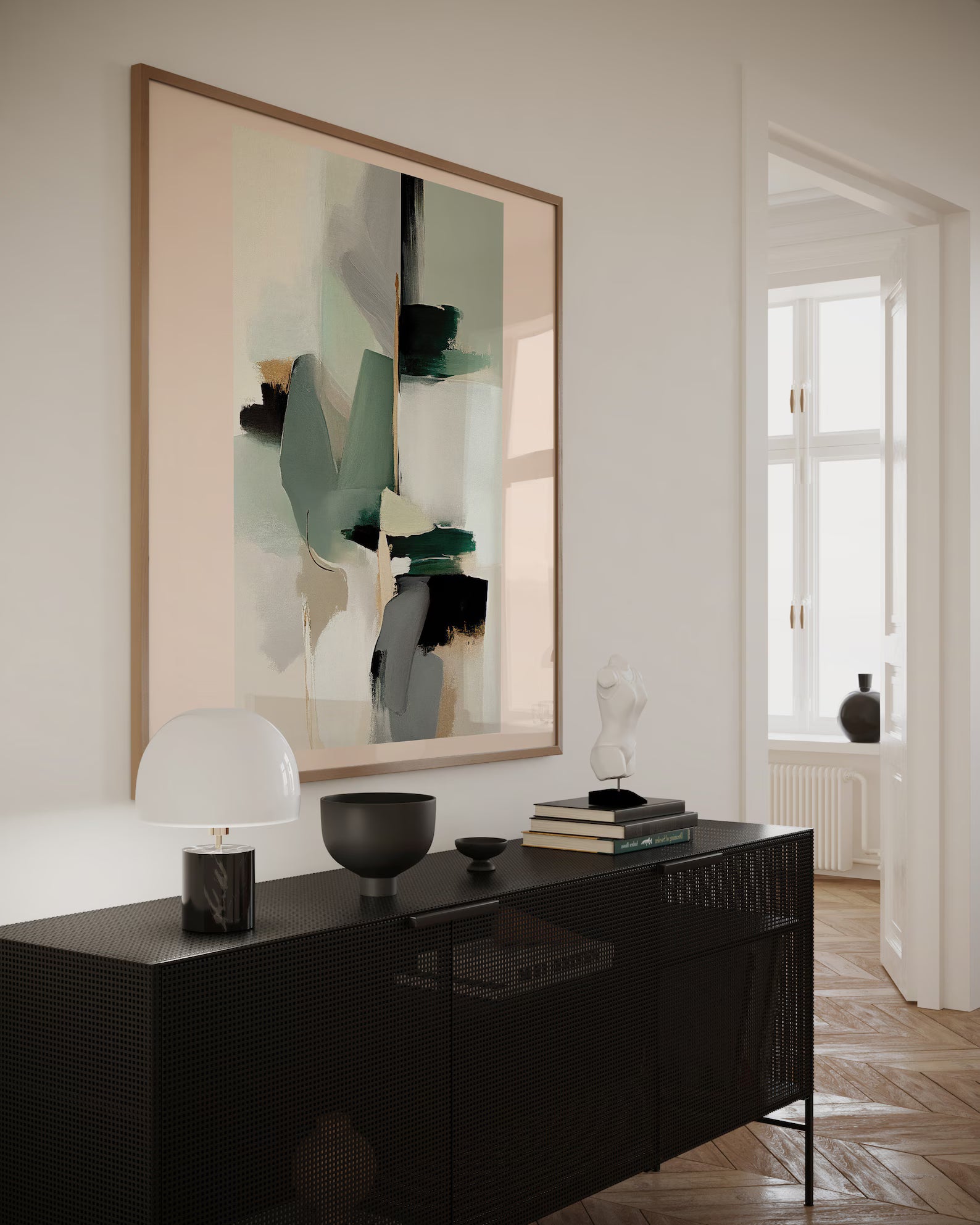 Minimalist Earth Tone Abstract Wall Art#WA127