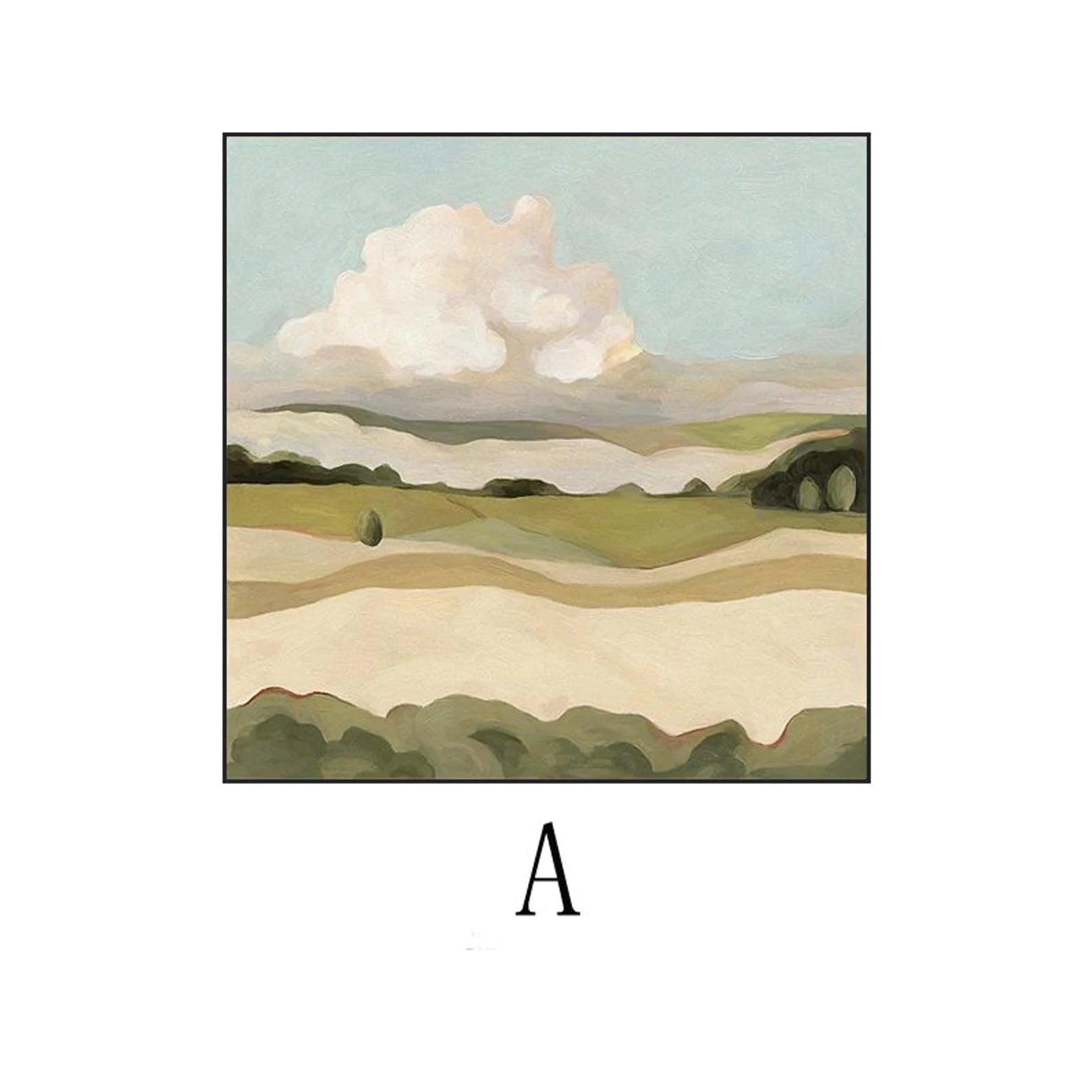 Soft Pastel Landscape Art Set  #WA127