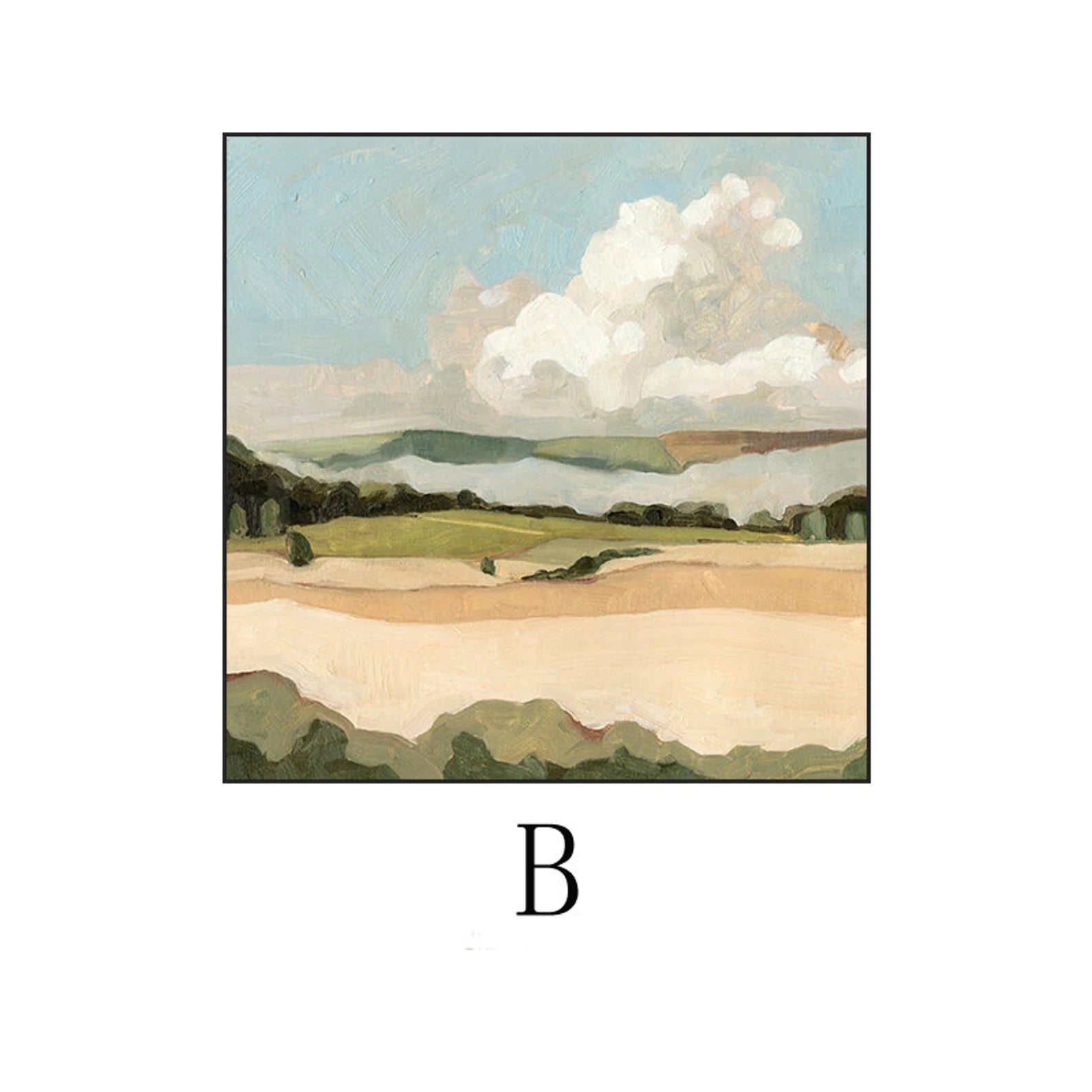 Soft Pastel Landscape Art Set  #WA127