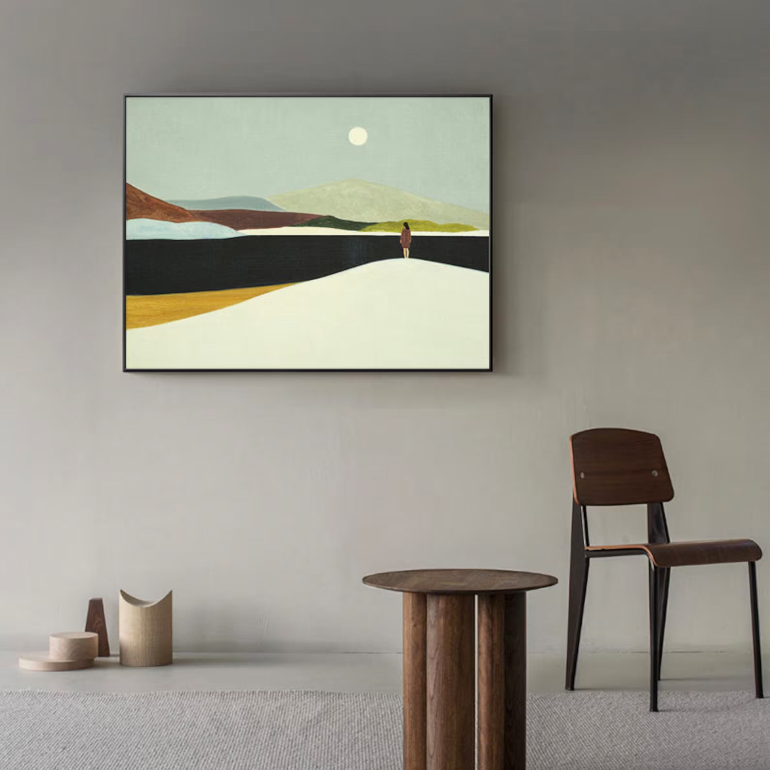 Minimalist Landscape Oil Painting  #WA129