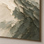 Sage Hand-Painted Abstract Painting, Curling Dark Wave #2N8DSFL6