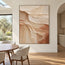 Cream & Clay Hand-Painted 3D Textured Oil Painting, Cascading Abstract Wall Art #GHHL1TE5