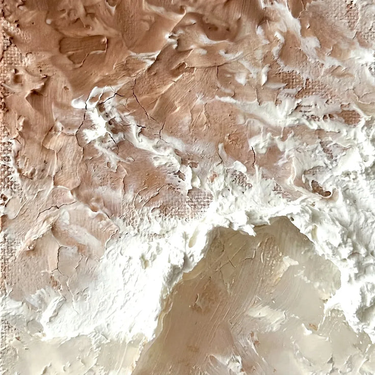 Quiet Tides — Neutral Textured Wall Art, Beige & Brown Wabi Sabi Abstract Painting #PIQ0U4IN