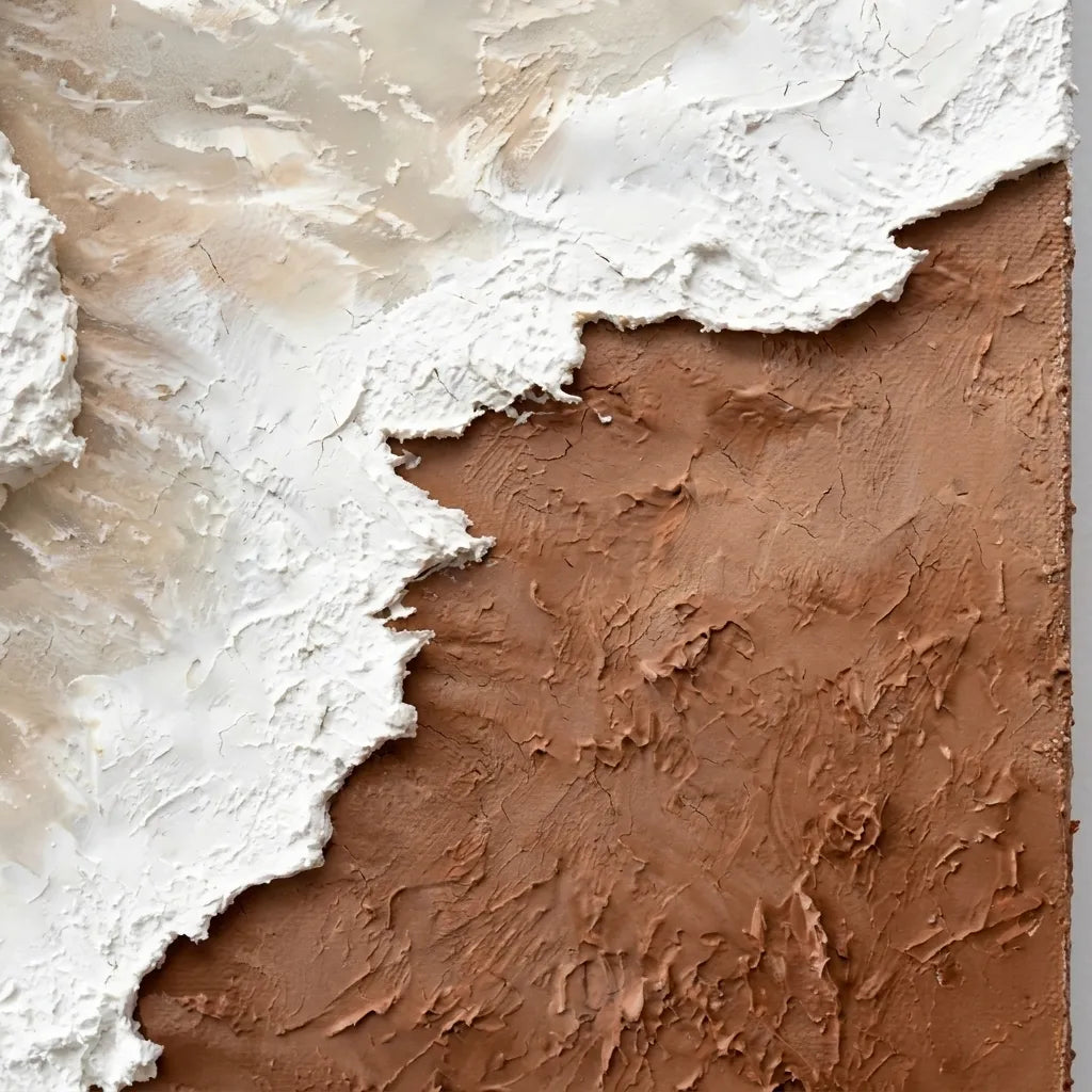 Quiet Tides — Neutral Textured Wall Art, Beige & Brown Wabi Sabi Abstract Painting #PIQ0U4IN