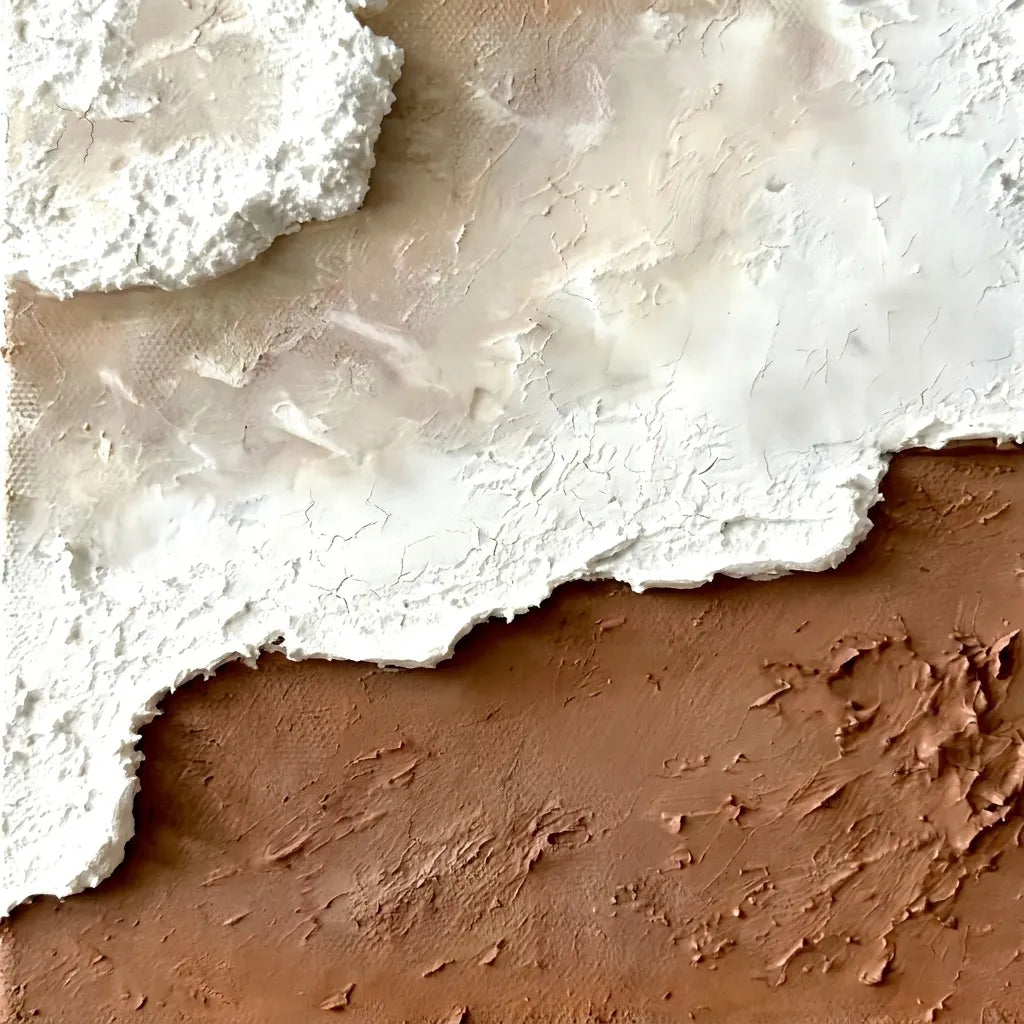 Quiet Tides — Neutral Textured Wall Art, Beige & Brown Wabi Sabi Abstract Painting #PIQ0U4IN