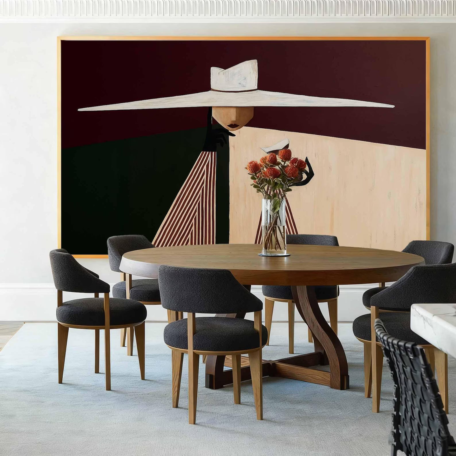 Minimalist Chic Woman Painting #AB129
