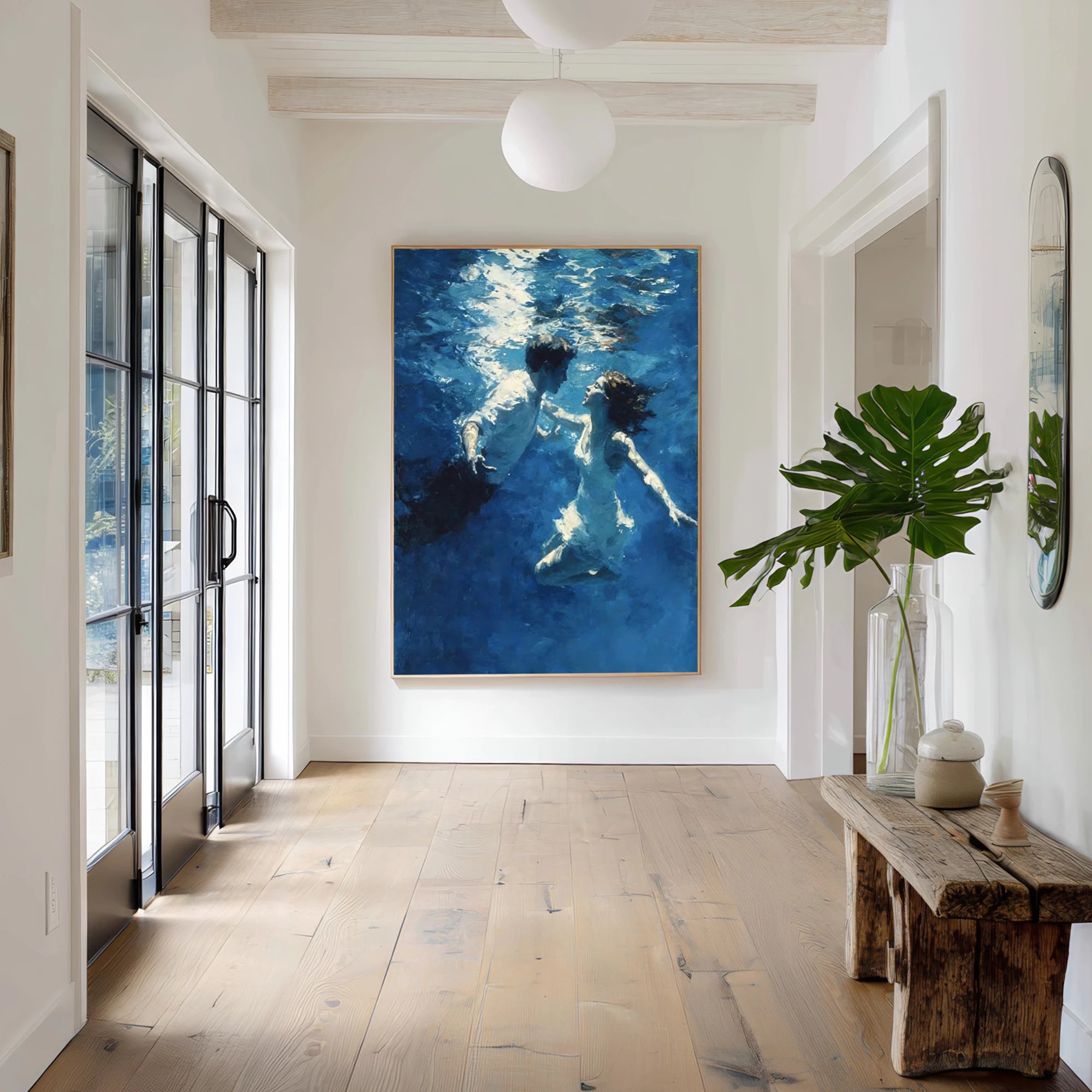 Underwater Couple Oil Painting #AB37