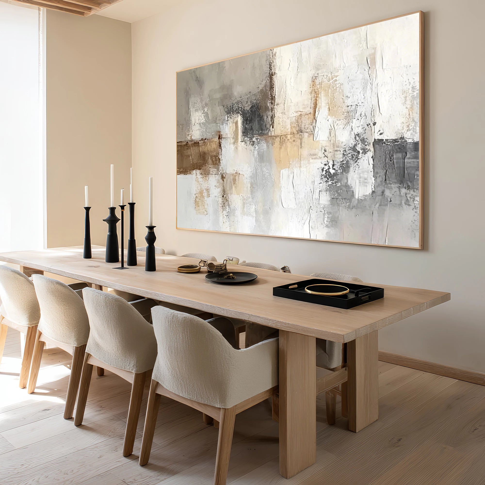 Wabi-Sabi Minimalist Abstract Oil Painting #WA71
