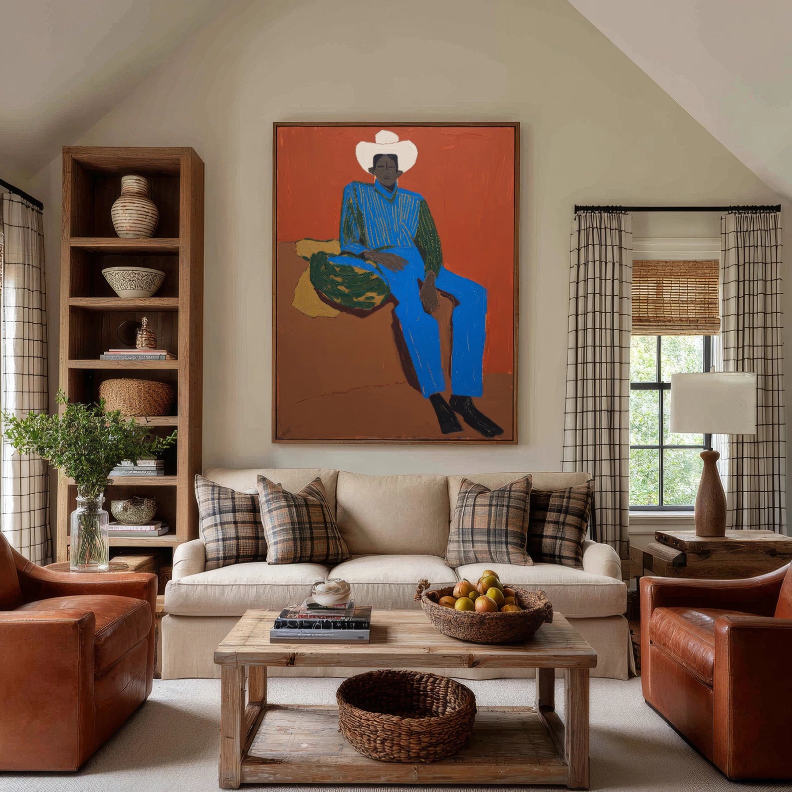 Modern Western Cowboy Art Minimalist Wall Decor #AB547