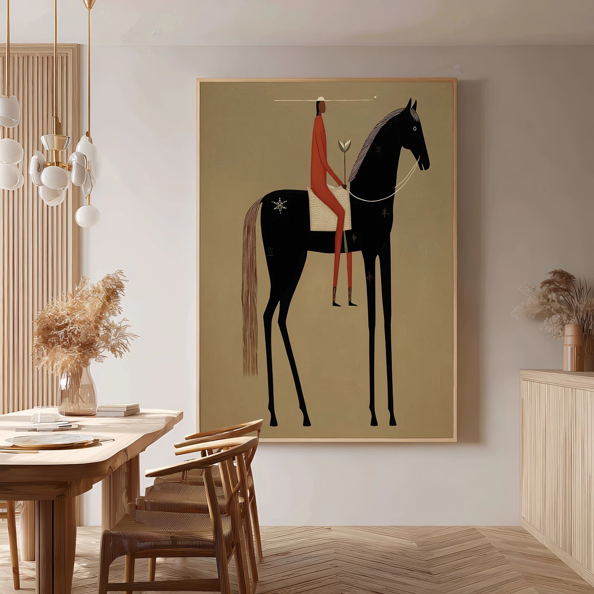 Modern Abstract Horse Oil Painting #AB565