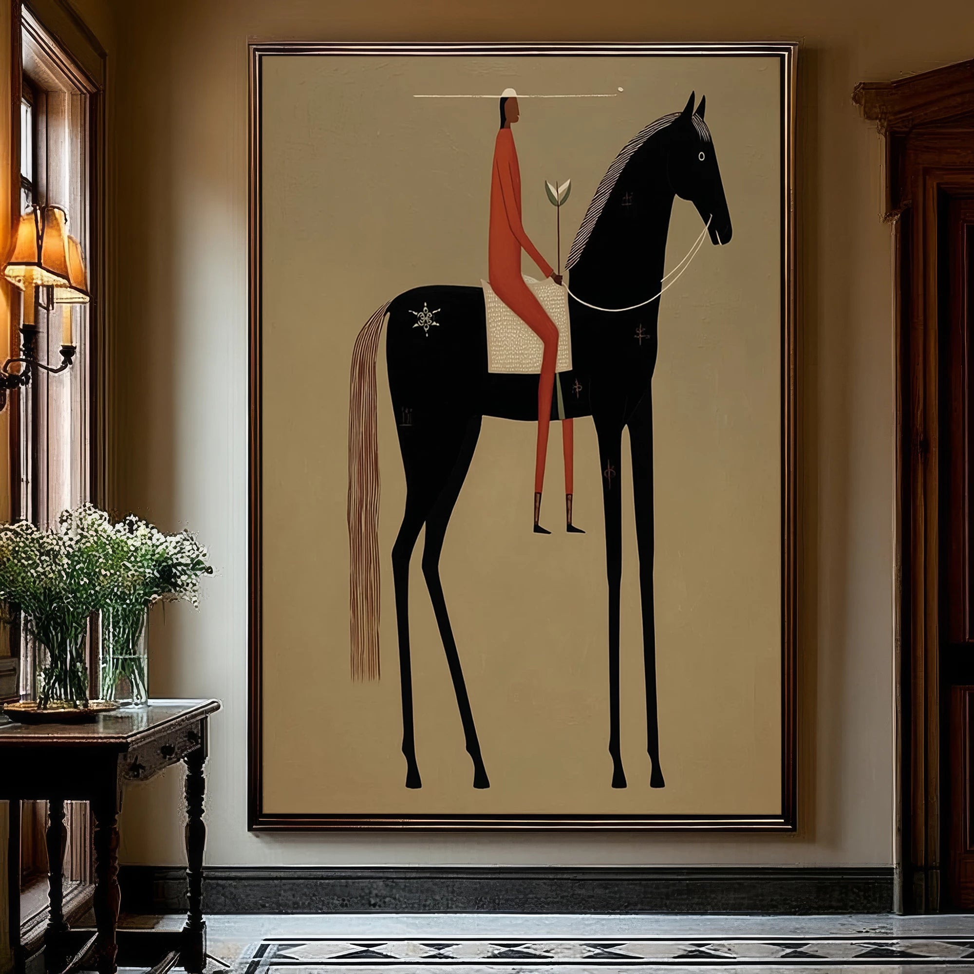 Modern Abstract Horse Oil Painting #AB565