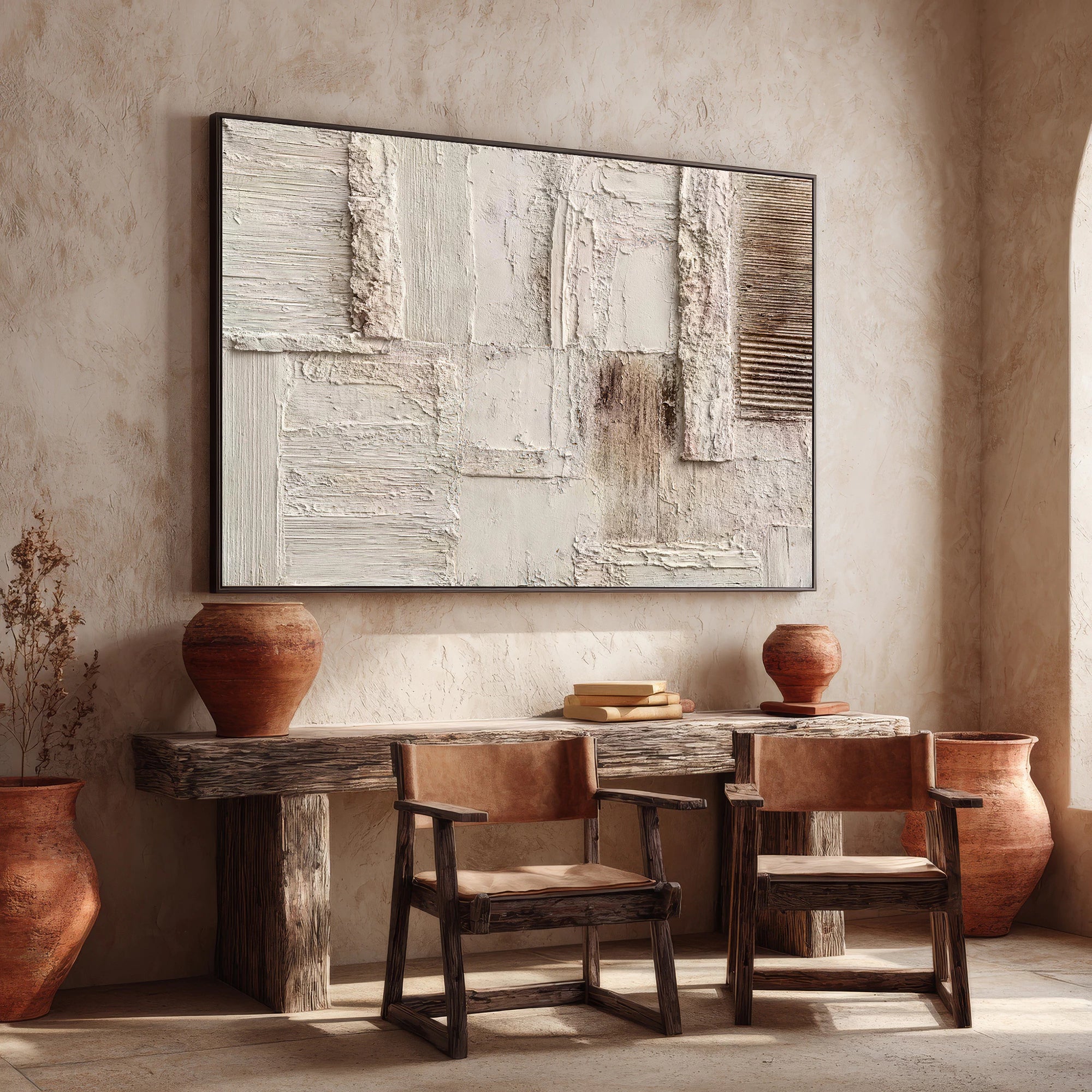 3D Minimalist Textured Oil Painting #MD121