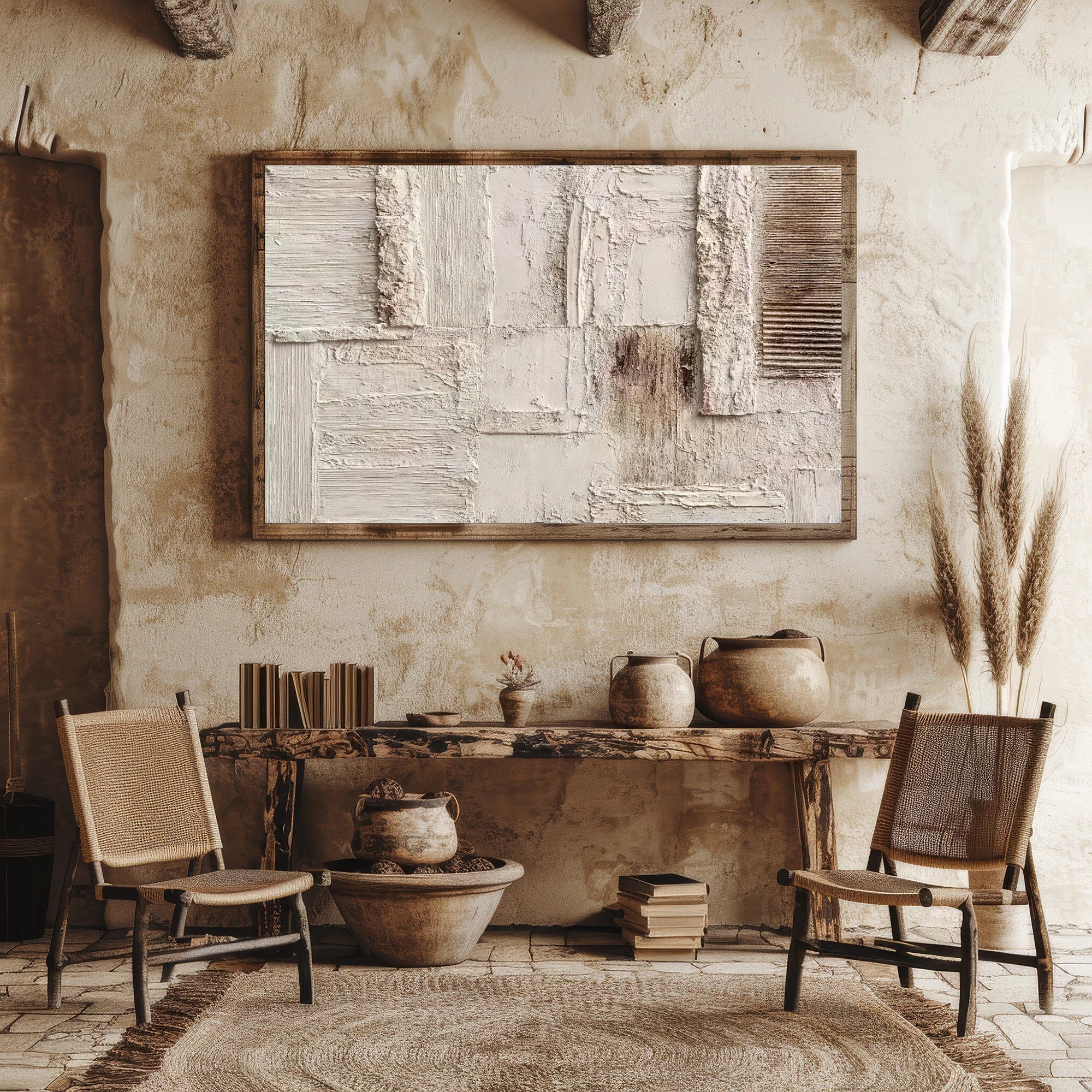 3D Minimalist Textured Oil Painting #MD121