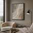 Warm Taupe and Ivory Textured Abstract Wall Art for Living Room #EF60LR2B