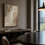 Warm Taupe and Ivory Textured Abstract Wall Art for Living Room #EF60LR2B