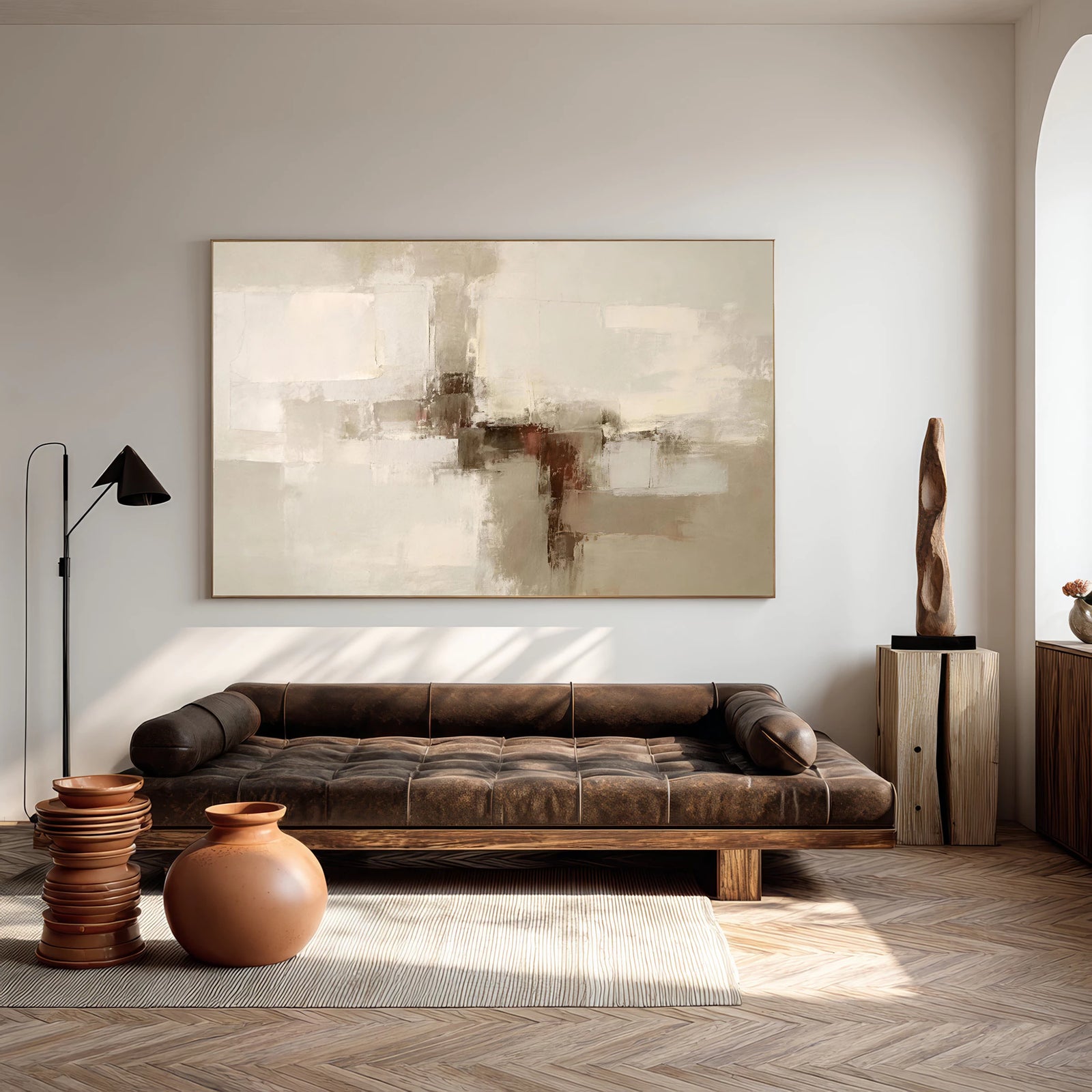 Wabi-Sabi Neutral Abstract Wall Art #WA62