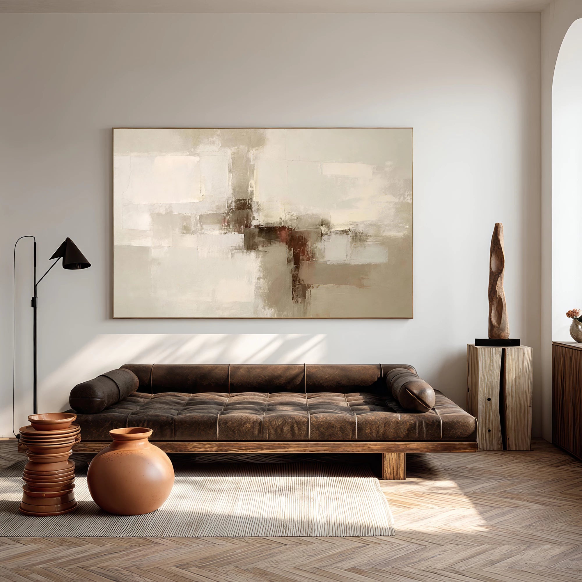 Wabi-Sabi Neutral Abstract Wall Art #WA62