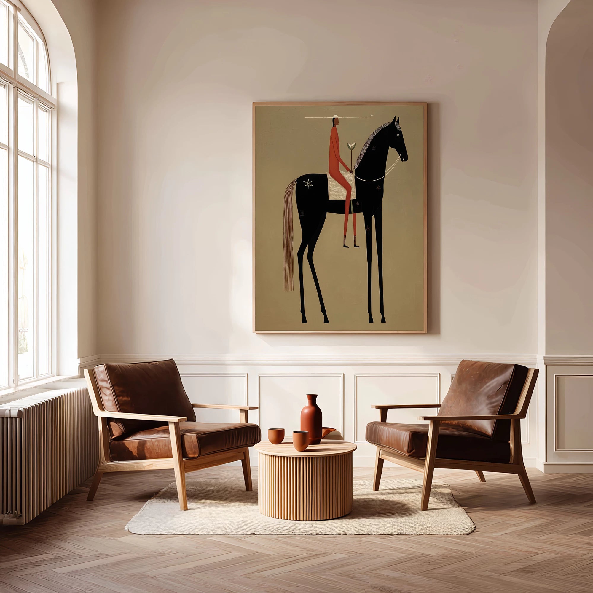 Modern Abstract Horse Oil Painting #AB565