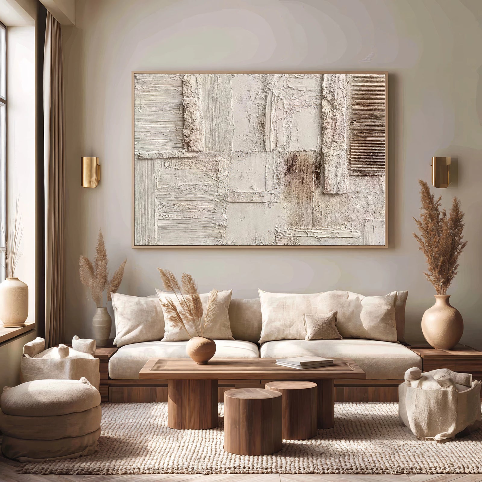 3D Minimalist Textured Oil Painting #MD121