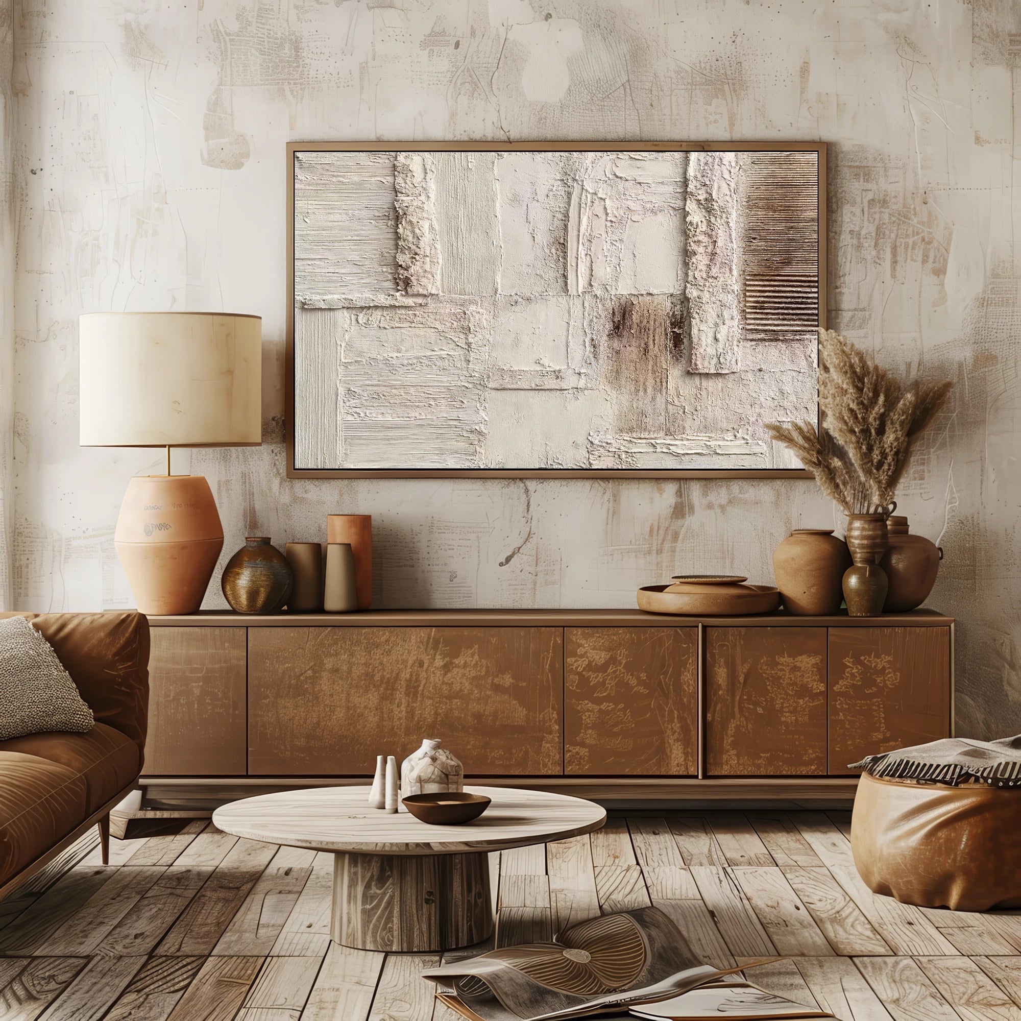 3D Minimalist Textured Oil Painting #MD121