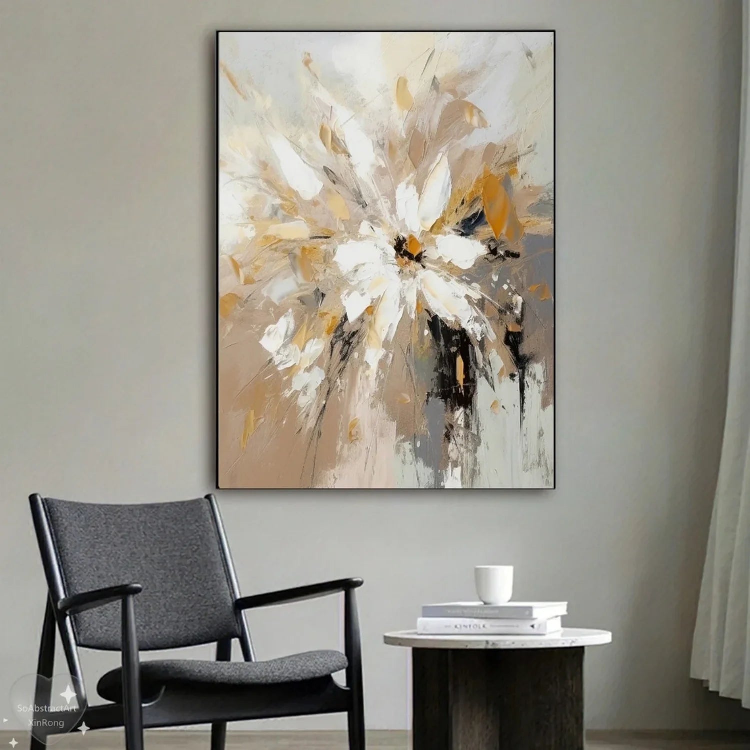 Flower & Tree Abstract Wall Art #FT099