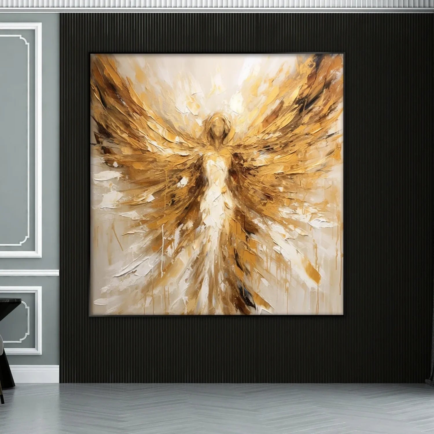 Abstract Angel Wing Textured Painting #AB046