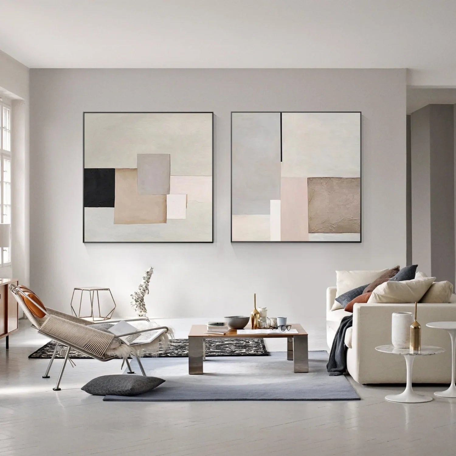 Abstract Canvas Art Set of 2 #WA635