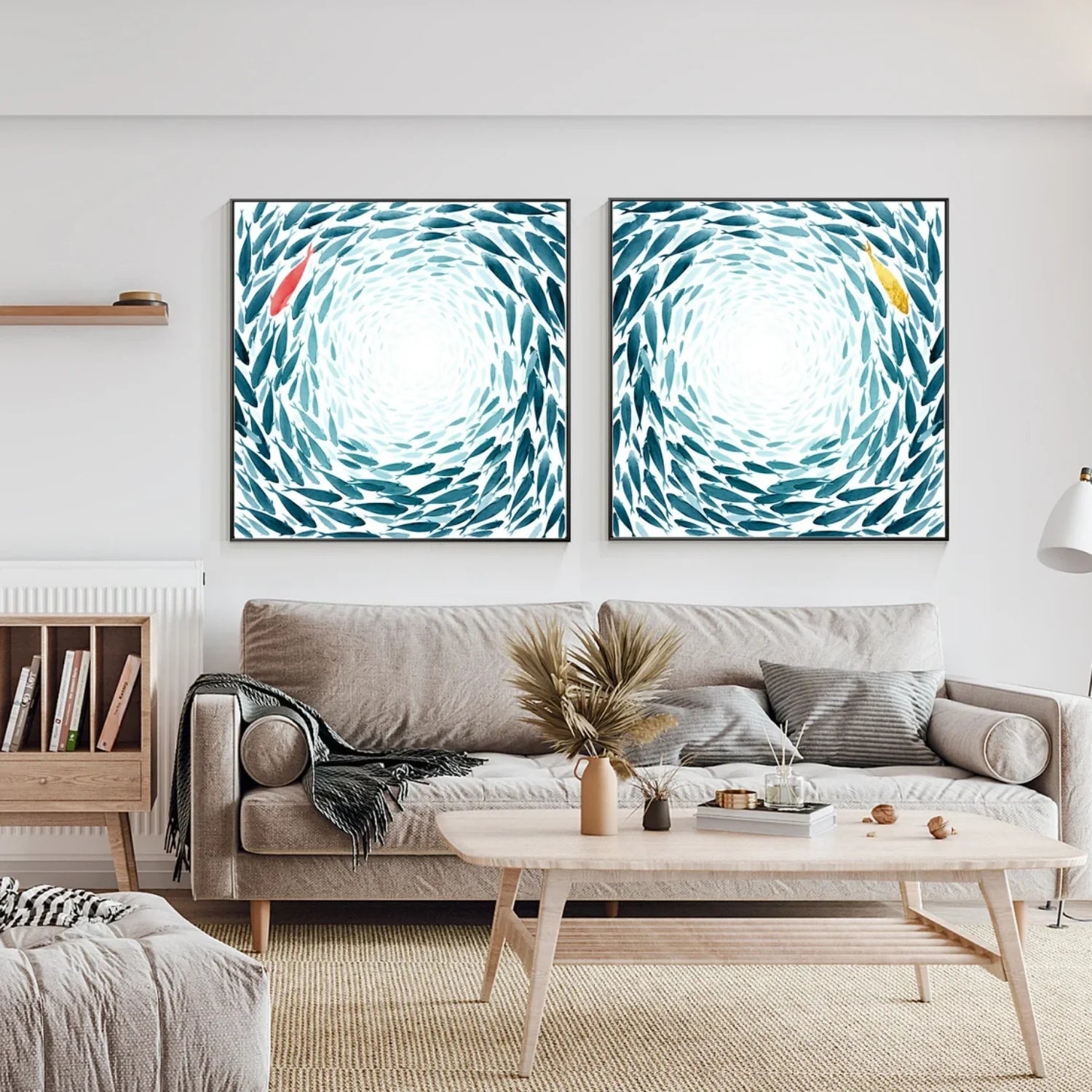 Abstract Canvas Art Set of 2 #WA636