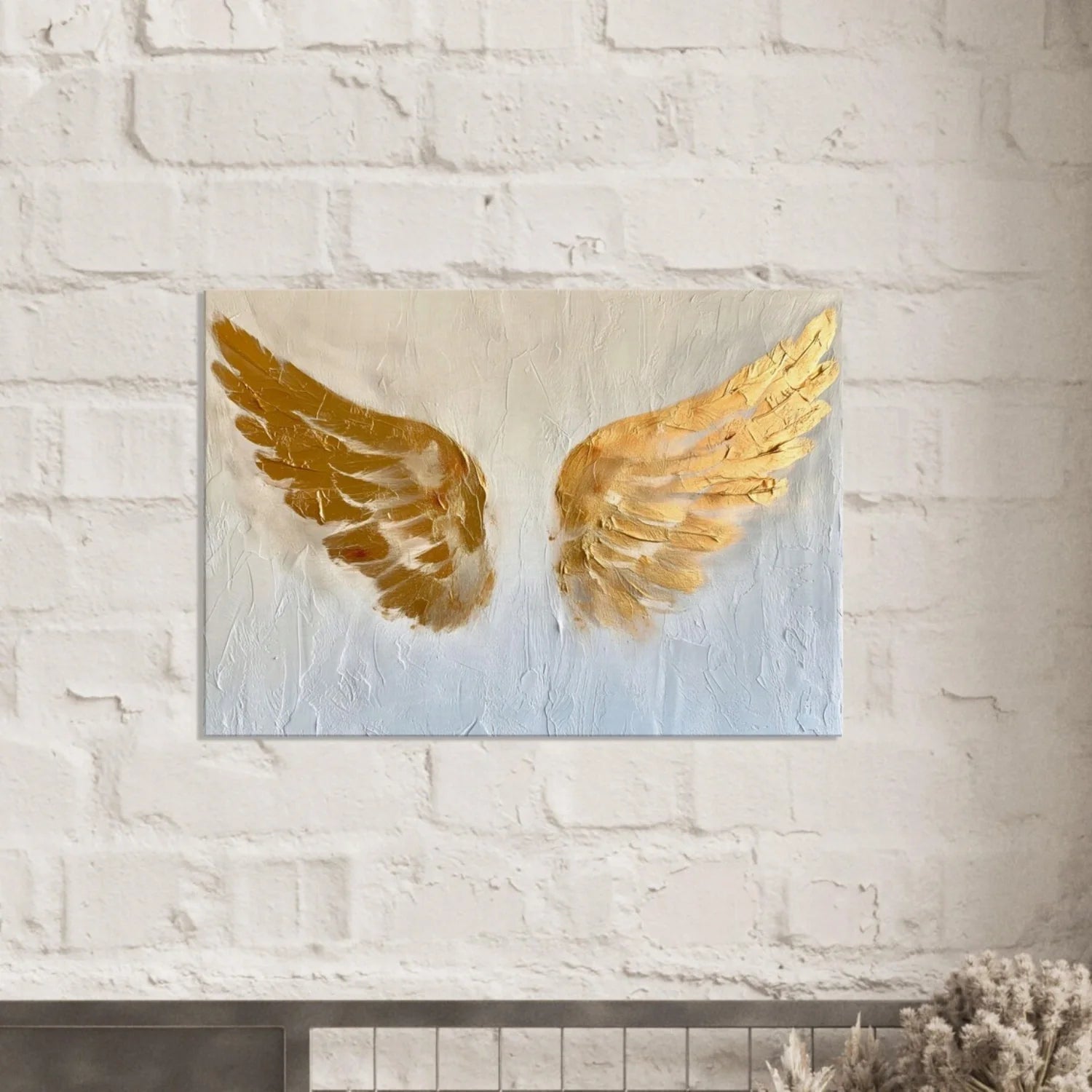 Abstract Angel Wing Textured Painting #AB054