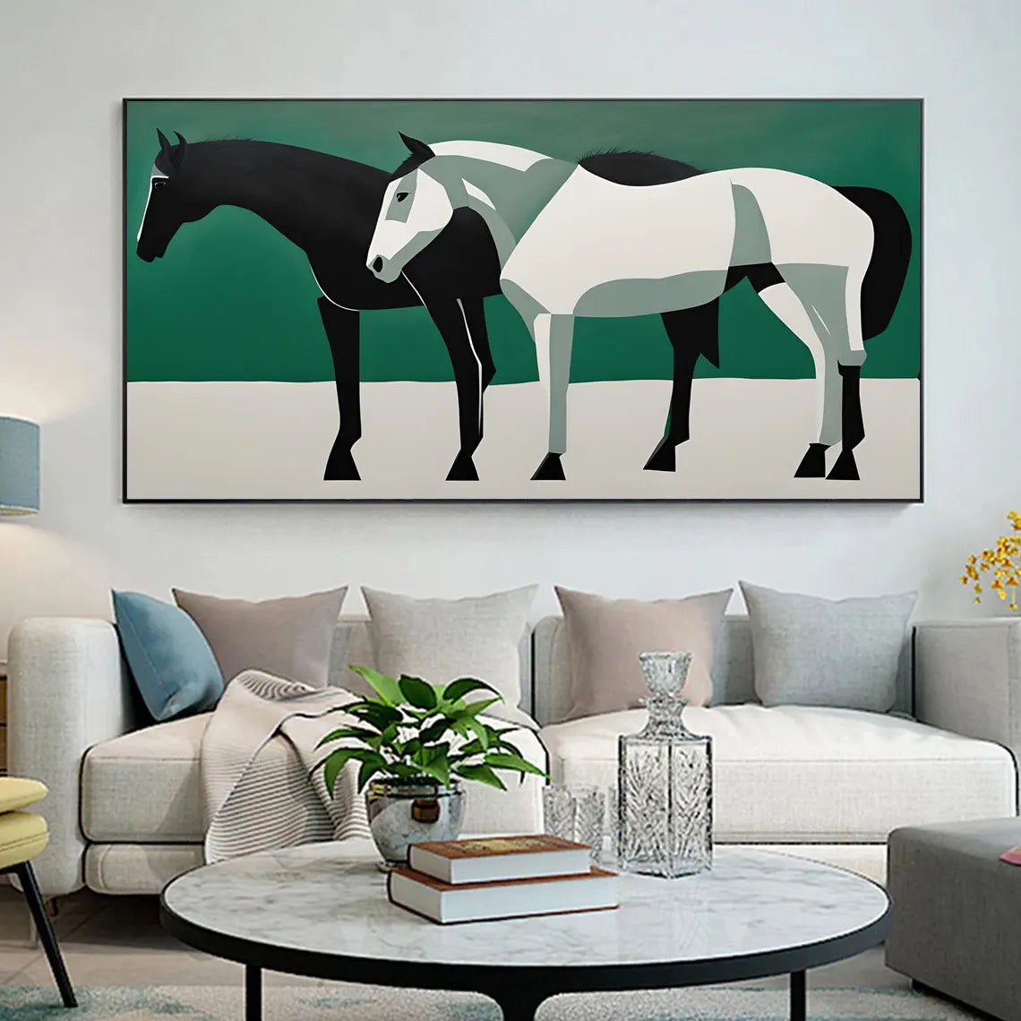 Abstract Animal Horse Wall Art #AM122