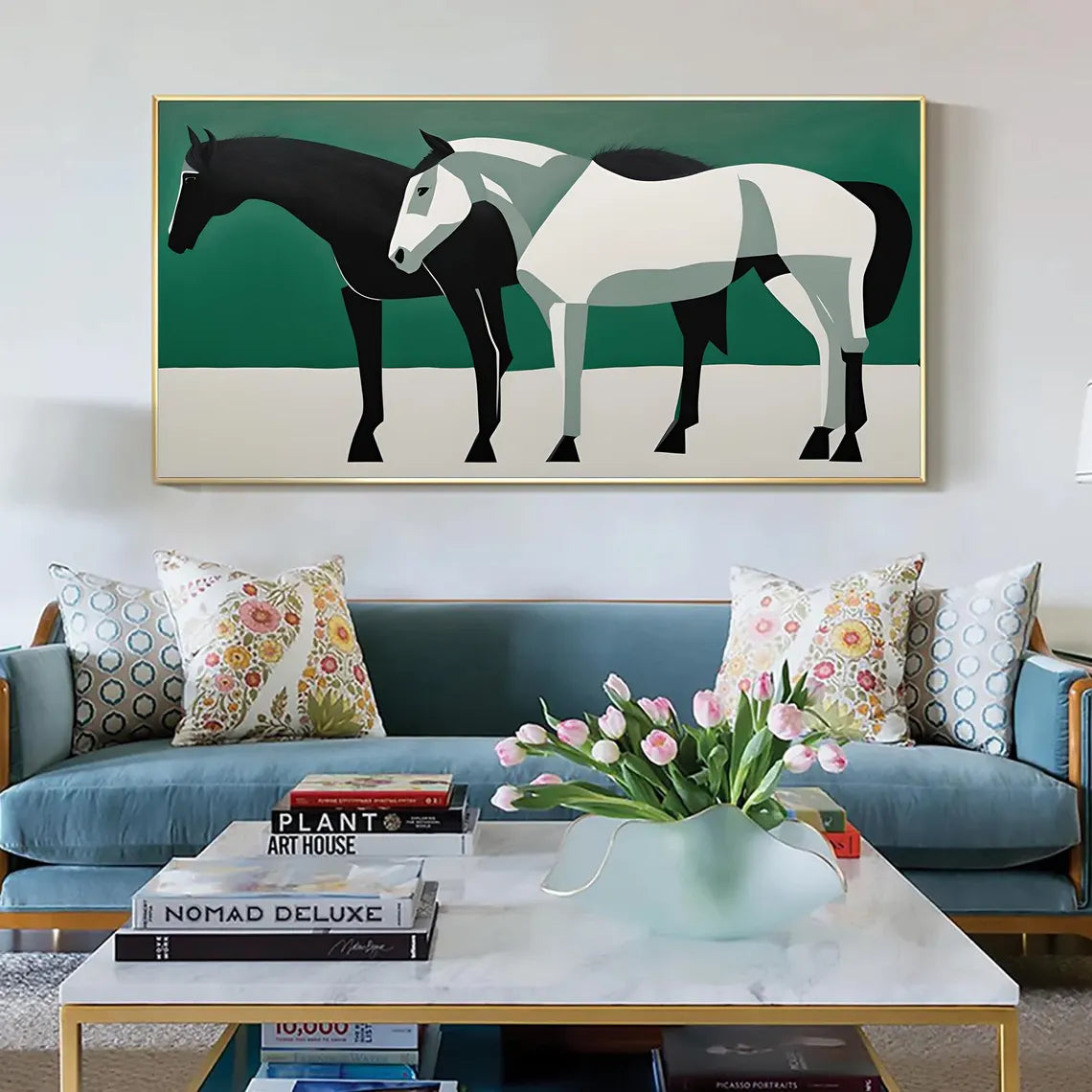 Abstract Animal Horse Wall Art #AM122