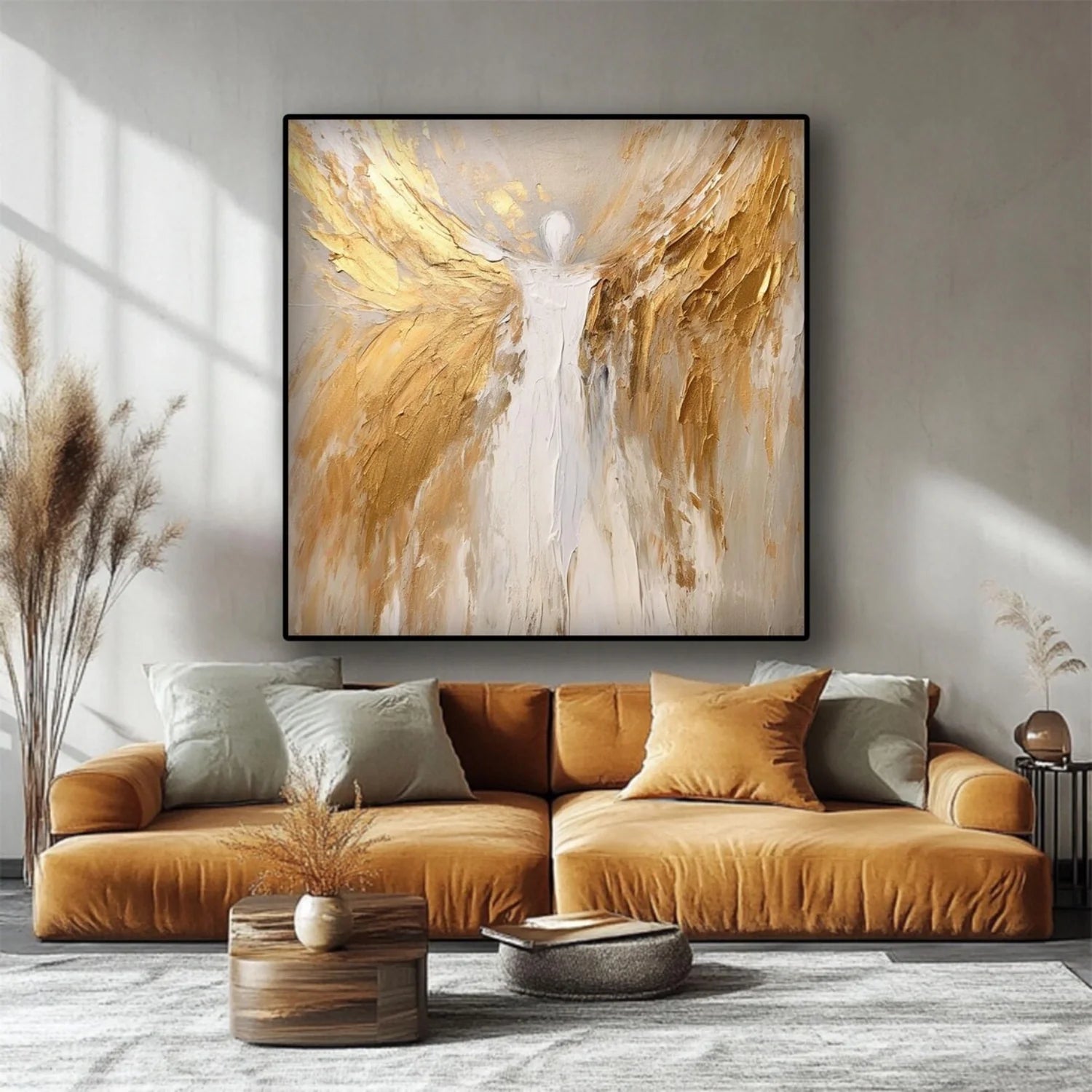Abstract Angel Wing Textured Painting #AB049