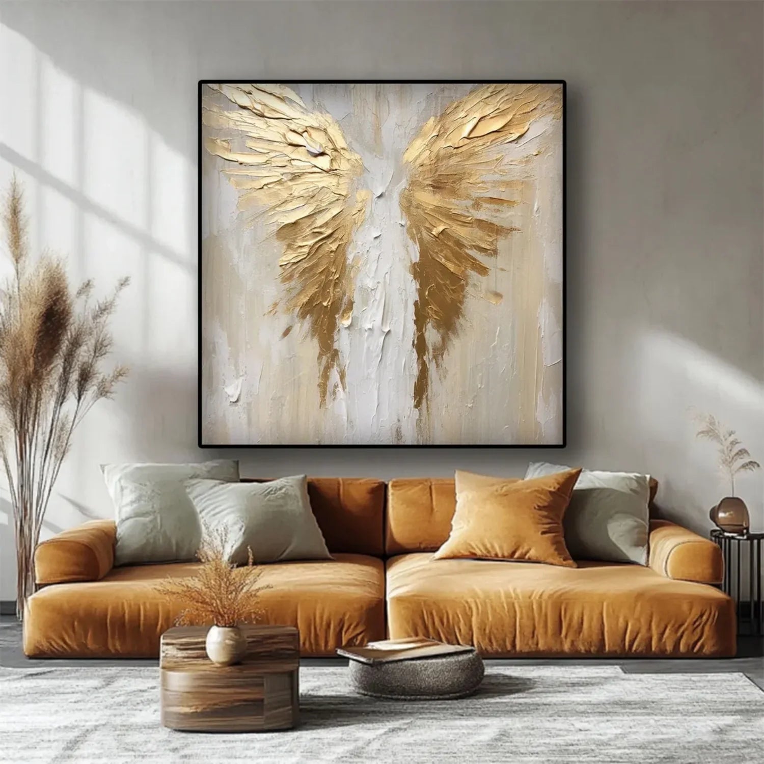 Abstract Angel Wing Textured Painting #AB050
