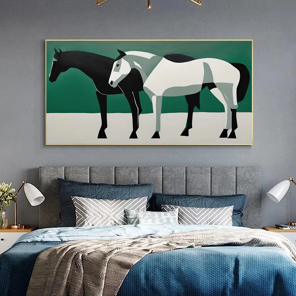 Abstract Animal Horse Wall Art #AM122